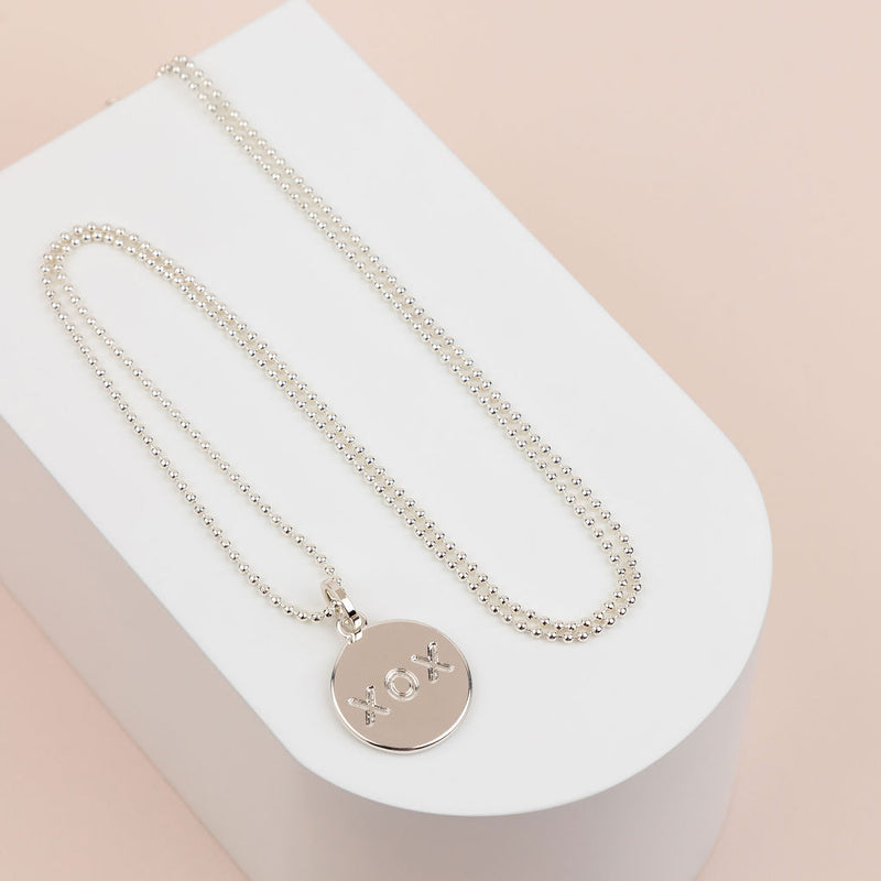 Silver XOX Necklace