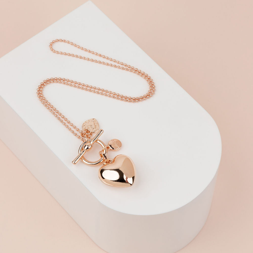LIMITED EDITION | SHORT | Rose Gold Heart Necklace