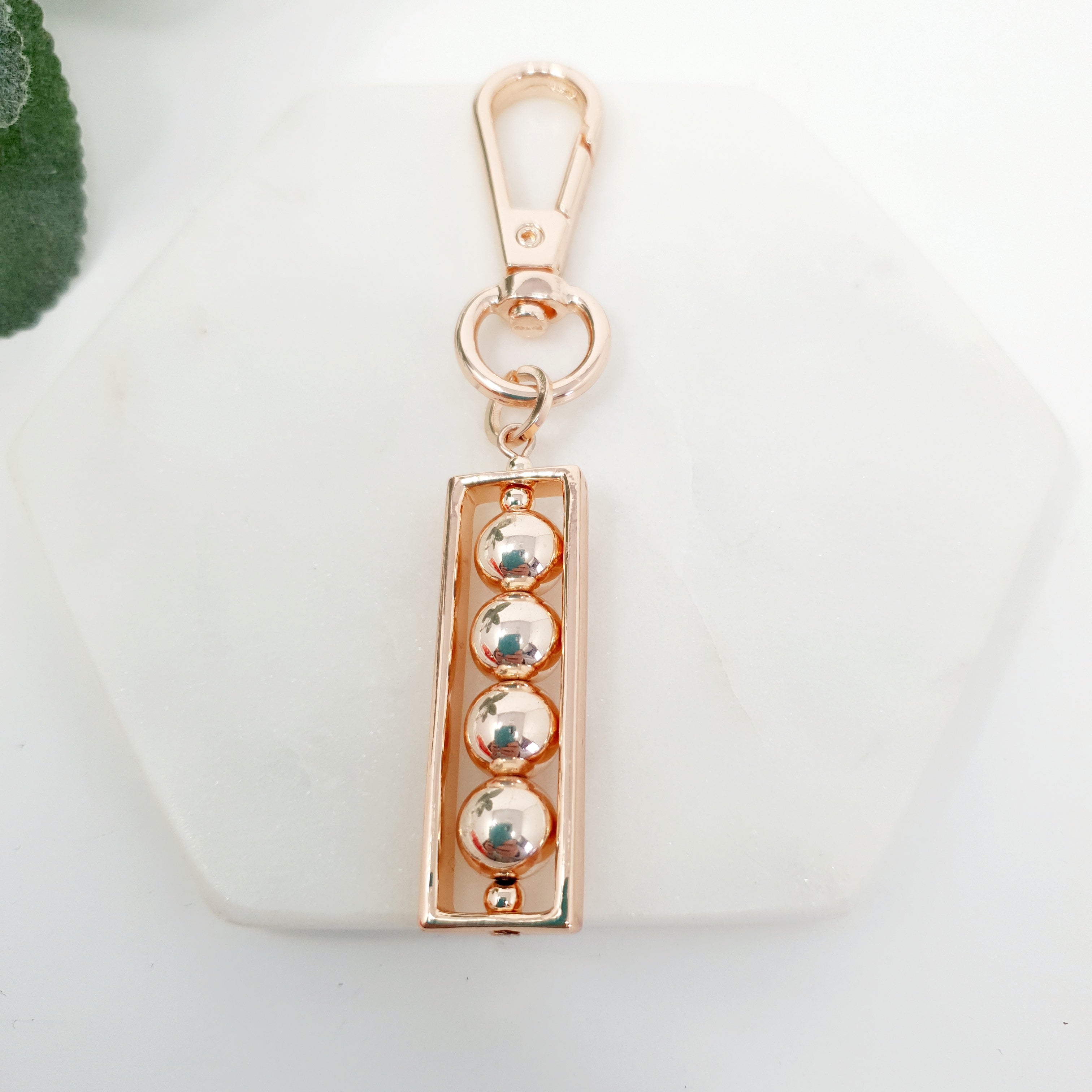 Rose Gold 4 Ball Keyring