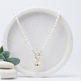 Limited Edition - Light Gold Short Freshwater Pearl & Ball Necklace
