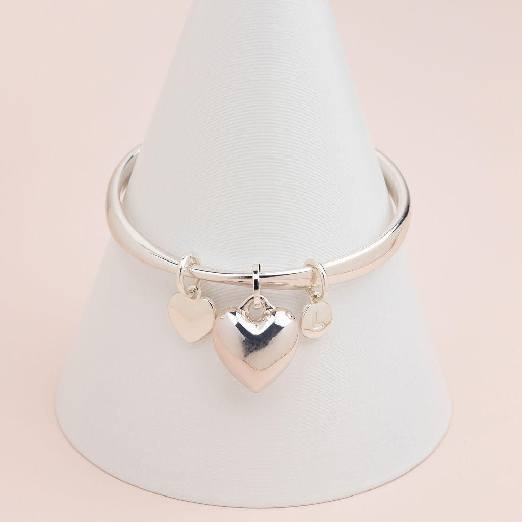 LIMITED EDITION | Silver Heart Bangle