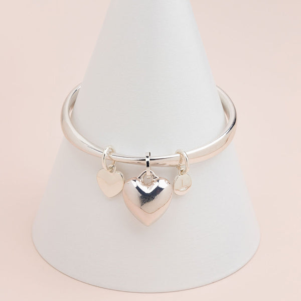 Limited Edition | Silver Heart Bangle