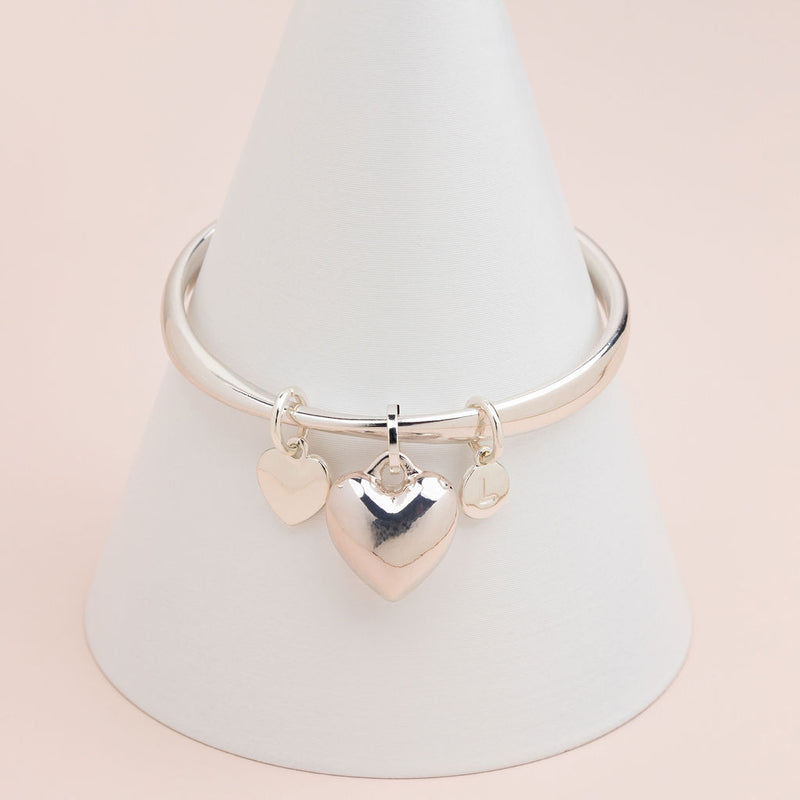 Limited Edition - Silver Heart Bangle