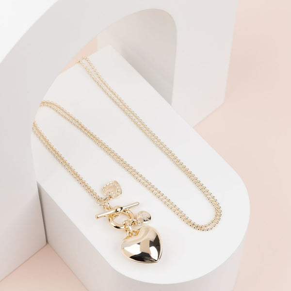 Limited Edition | LONG | Light Gold Heart Necklace