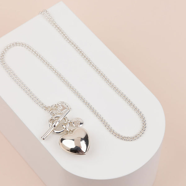 Limited Edition | LONG | Silver Heart Necklace