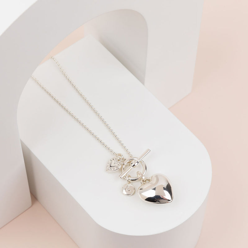 Limited Edition | SHORT | Silver Heart Necklace