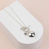 Limited Edition | LONG | Silver Heart Necklace