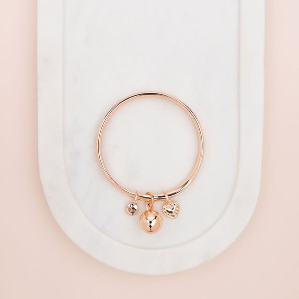 Limited Edition - Rose Gold Ball Bangle