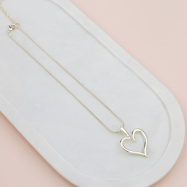 SHORT | Light Gold J1 Favourite Heart Necklace