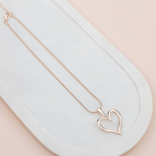 SHORT | Rose Gold J1 Favorite Heart Necklace