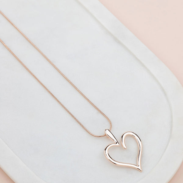 SHORT | Rose Gold J1 Favorite Heart Necklace