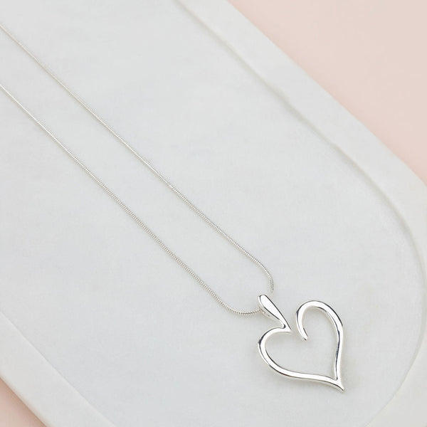 SHORT | Silver J1 Favorite Heart Necklace