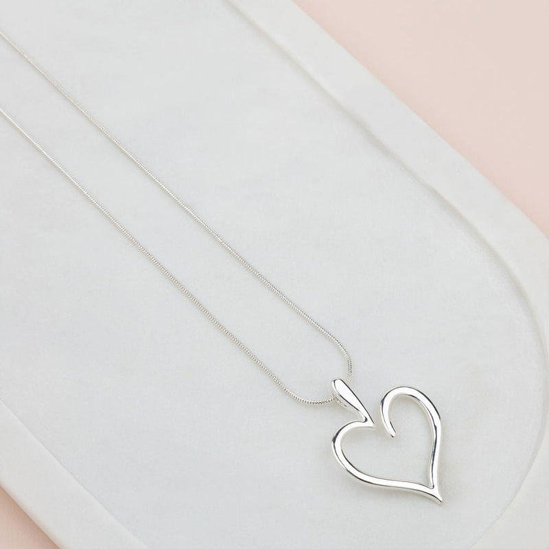 SHORT | Silver J1 Favorite Heart Necklace