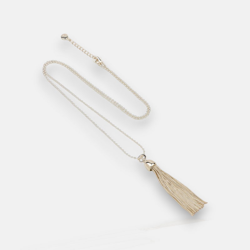 Light Gold J1 Favourite Tassel Necklace