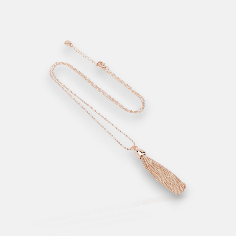 Rose gold tassel necklace 2025