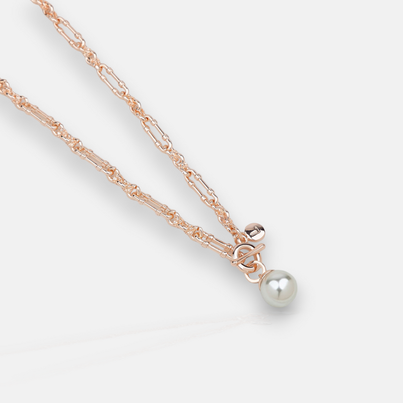 SHORT | Rose Gold Single Pearl Necklace | ON ORDER