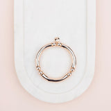Rose Gold Stretch Bangle with Ball Beads