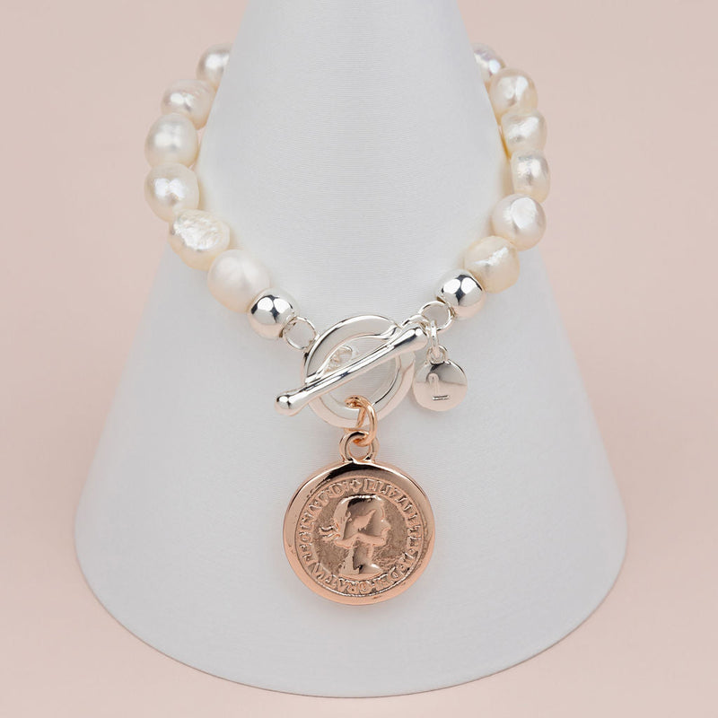 Mixed Coin Pearl Bracelet Lillyco Retail